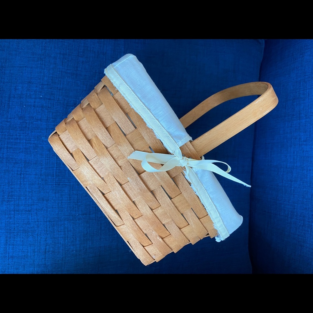 LONGABERGER basket. 10.5 x 7.5 inches